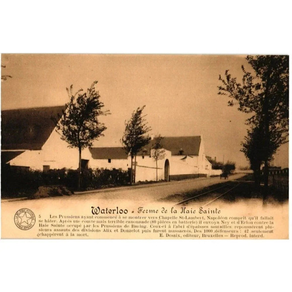 Waterloo Ferme de la Haie Sainte Postcard - Picture 1 of 2
